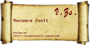 Vecsera Zsolt névjegykártya